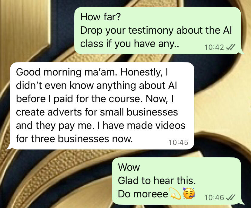 Testimonies from past students